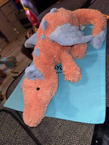 Jellycat orange blue dragon - jellycat,