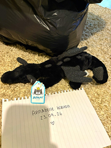 Jellycat little onyx dragon - little,